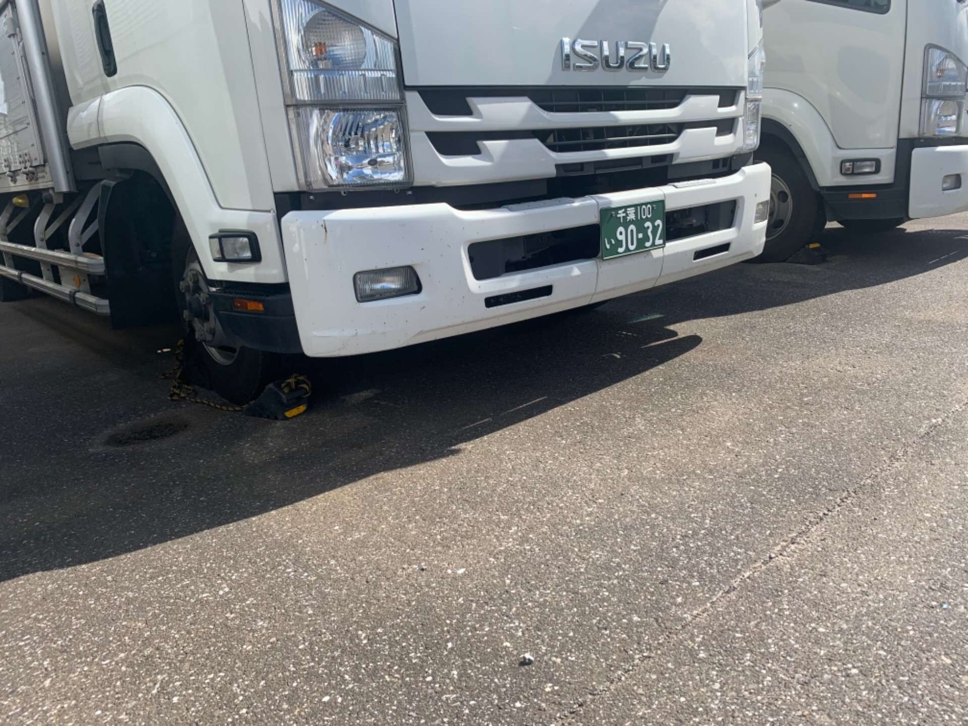 駐車時には必ず「輪止め」をしましょう！　（八街市　運送会社　正社員　バイト　募集中）